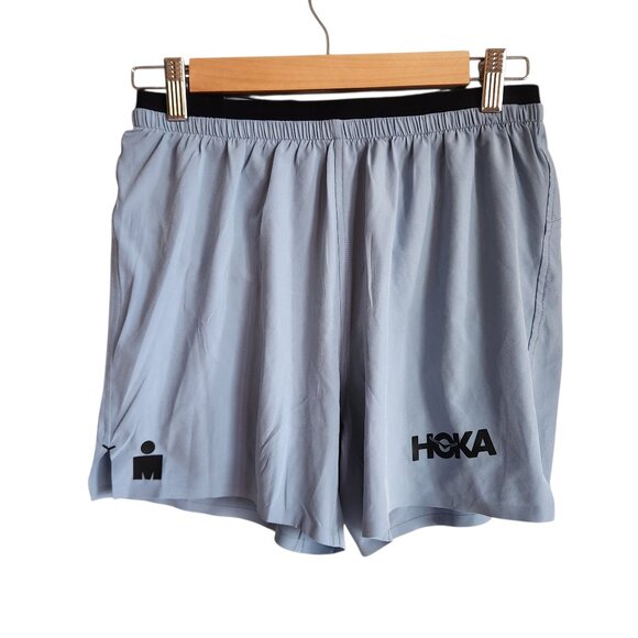 Hoka One One Shorts Small Men's Blue Glide 5" Short Lined Running Gym Workout - Picture 1 of 8